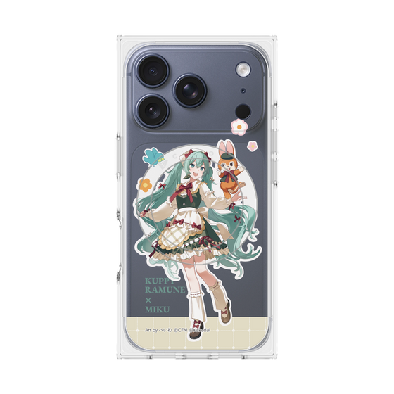 プレミアムスクエアケース with MagSafe［ 初音ミク×クッピーラムネ - 初音ミク×クッピー - 等身イラスト2 ］