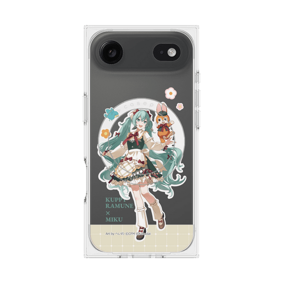 プレミアムスクエアケース with MagSafe［ 初音ミク×クッピーラムネ - 初音ミク×クッピー - 等身イラスト2 ］