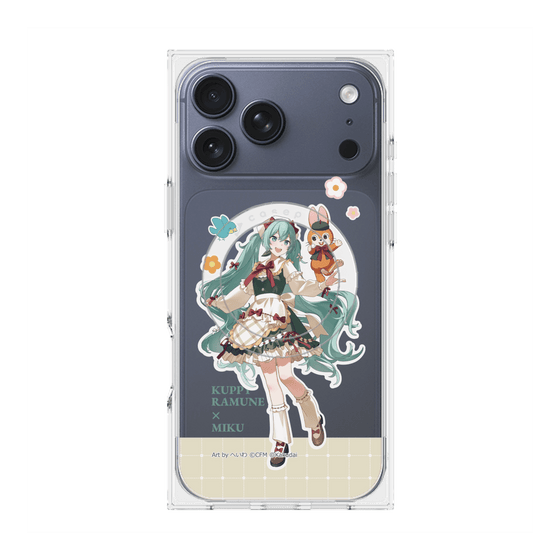 プレミアムスクエアケース with MagSafe［ 初音ミク×クッピーラムネ - 初音ミク×クッピー - 等身イラスト2 ］