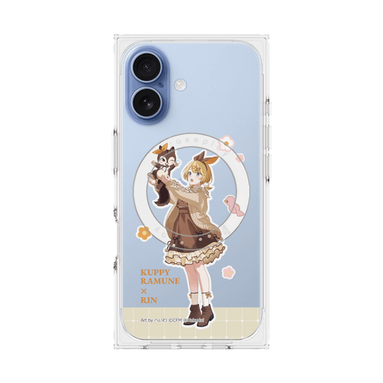 プレミアムスクエアケース with MagSafe［ 初音ミク×クッピーラムネ - 鏡音リン×ラム - 等身イラスト2 ］