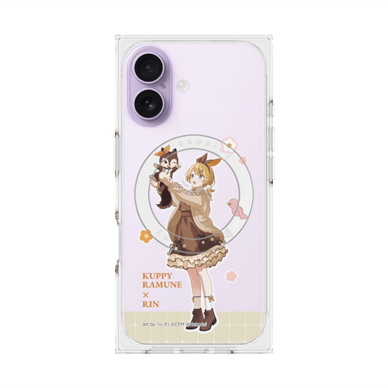 プレミアムスクエアケース with MagSafe［ 初音ミク×クッピーラムネ - 鏡音リン×ラム - 等身イラスト2 ］