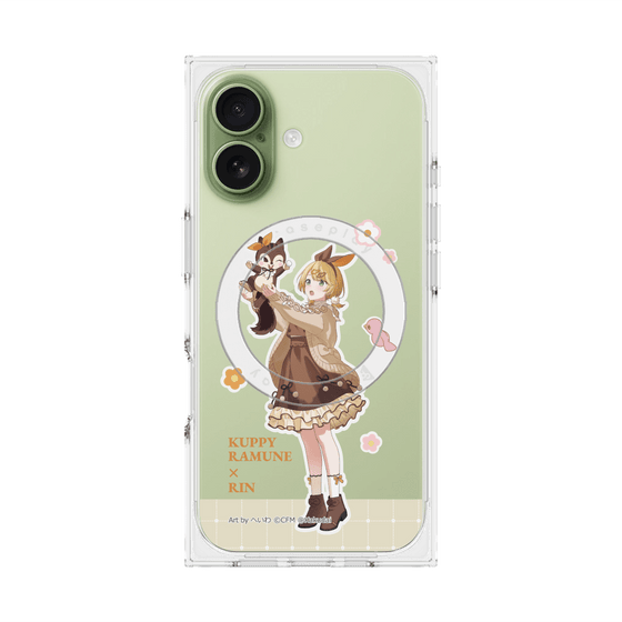 プレミアムスクエアケース with MagSafe［ 初音ミク×クッピーラムネ - 鏡音リン×ラム - 等身イラスト2 ］