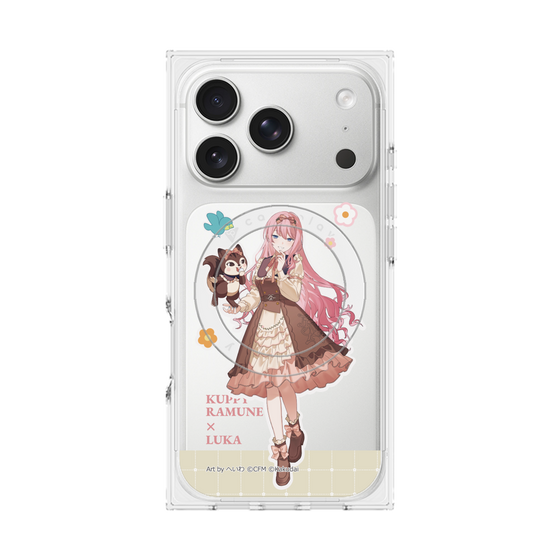 プレミアムスクエアケース with MagSafe［ 初音ミク×クッピーラムネ - 巡音ルカ×ラム - 等身イラスト2 ］