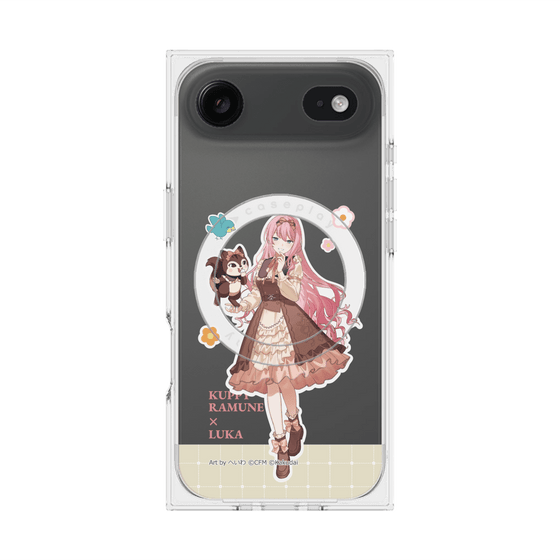 プレミアムスクエアケース with MagSafe［ 初音ミク×クッピーラムネ - 巡音ルカ×ラム - 等身イラスト2 ］