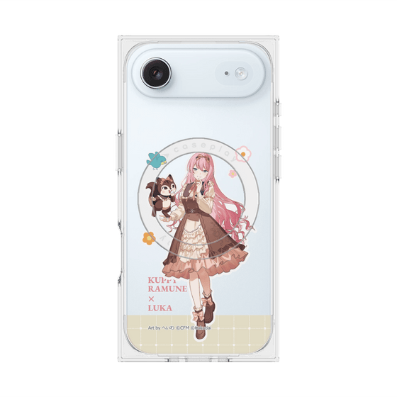 プレミアムスクエアケース with MagSafe［ 初音ミク×クッピーラムネ - 巡音ルカ×ラム - 等身イラスト2 ］