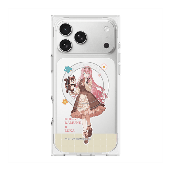 プレミアムスクエアケース with MagSafe［ 初音ミク×クッピーラムネ - 巡音ルカ×ラム - 等身イラスト2 ］