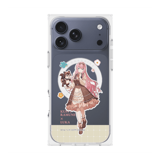 プレミアムスクエアケース with MagSafe［ 初音ミク×クッピーラムネ - 巡音ルカ×ラム - 等身イラスト2 ］