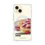 プレミアムスクエアケース with MagSafe［ ヴィレッジヴァンガードダイナー - ストロベリー＆クリームパンケーキ ］