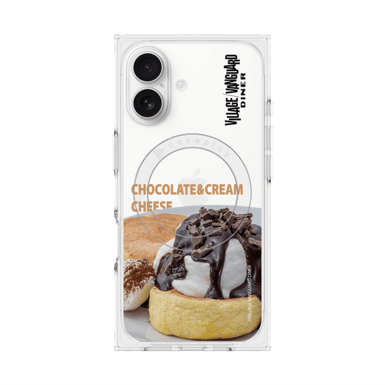 プレミアムスクエアケース with MagSafe［ ヴィレッジヴァンガードダイナー - チョコレート&クリームチーズパンケーキ ］