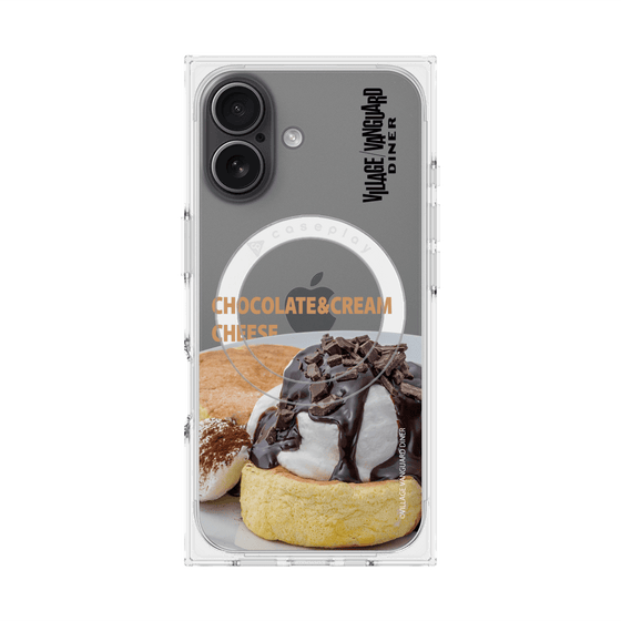 プレミアムスクエアケース with MagSafe［ ヴィレッジヴァンガードダイナー - チョコレート&クリームチーズパンケーキ ］
