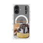 プレミアムスクエアケース with MagSafe［ ヴィレッジヴァンガードダイナー - チョコレート&クリームチーズパンケーキ ］