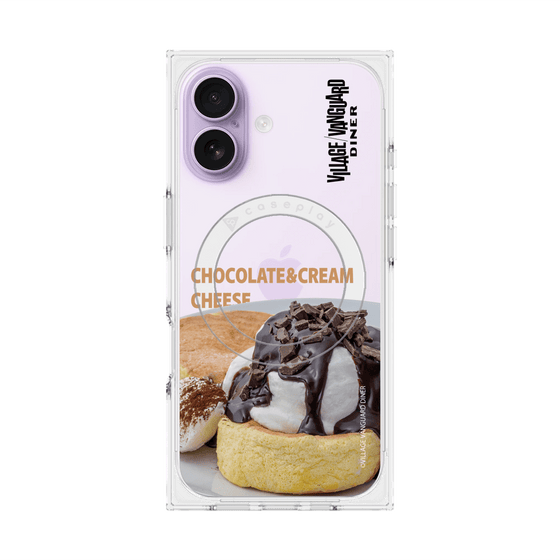 プレミアムスクエアケース with MagSafe［ ヴィレッジヴァンガードダイナー - チョコレート&クリームチーズパンケーキ ］