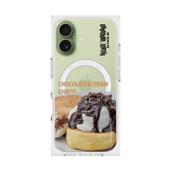 プレミアムスクエアケース with MagSafe［ ヴィレッジヴァンガードダイナー - チョコレート&クリームチーズパンケーキ ］
