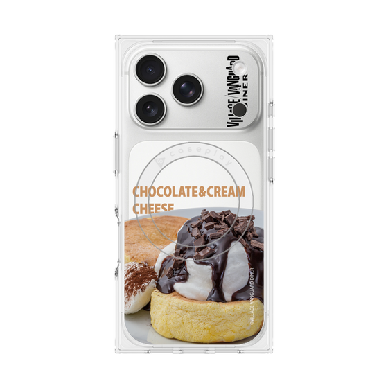 プレミアムスクエアケース with MagSafe［ ヴィレッジヴァンガードダイナー - チョコレート&クリームチーズパンケーキ ］