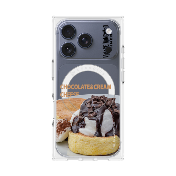 プレミアムスクエアケース with MagSafe［ ヴィレッジヴァンガードダイナー - チョコレート&クリームチーズパンケーキ ］