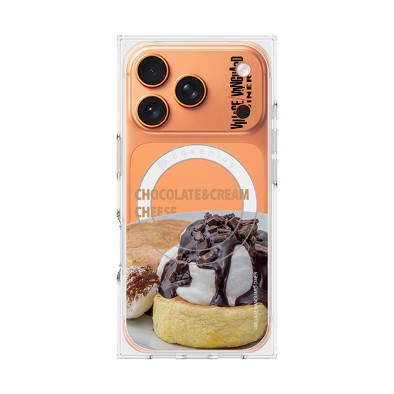 プレミアムスクエアケース with MagSafe［ ヴィレッジヴァンガードダイナー - チョコレート&クリームチーズパンケーキ ］