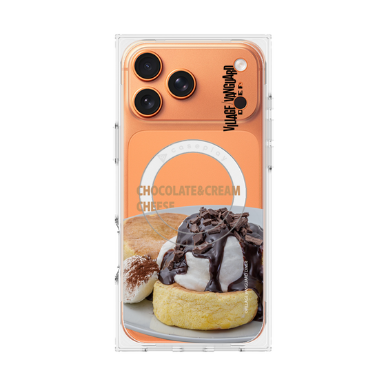 プレミアムスクエアケース with MagSafe［ ヴィレッジヴァンガードダイナー - チョコレート&クリームチーズパンケーキ ］