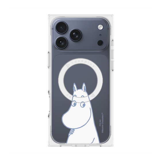 プレミアムスクエアケース with MagSafe［ MOOMIN - Familiar face ］