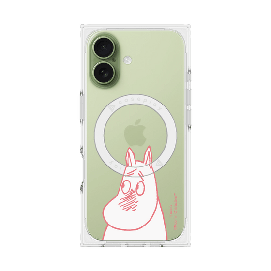 プレミアムスクエアケース with MagSafe［ MOOMIN - Blushing face ］