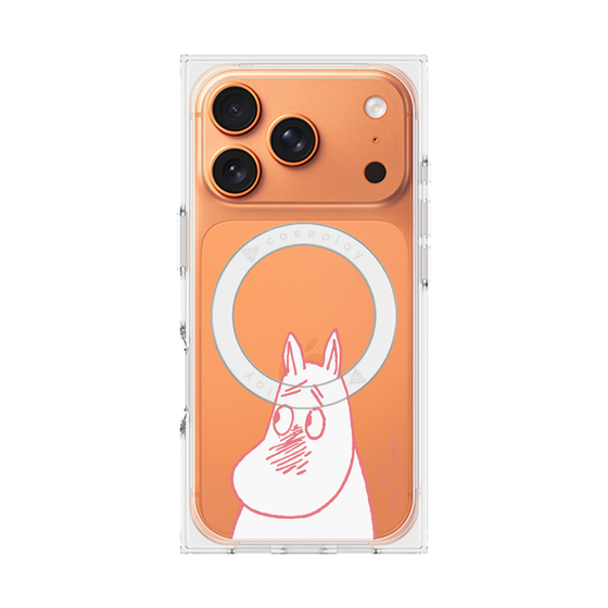 プレミアムスクエアケース with MagSafe［ MOOMIN - Blushing face ］