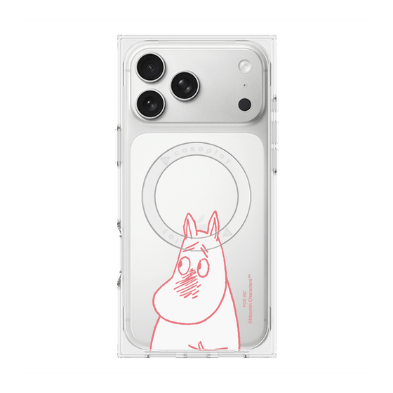 プレミアムスクエアケース with MagSafe［ MOOMIN - Blushing face ］