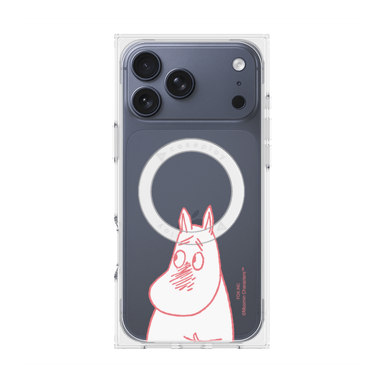 プレミアムスクエアケース with MagSafe［ MOOMIN - Blushing face ］