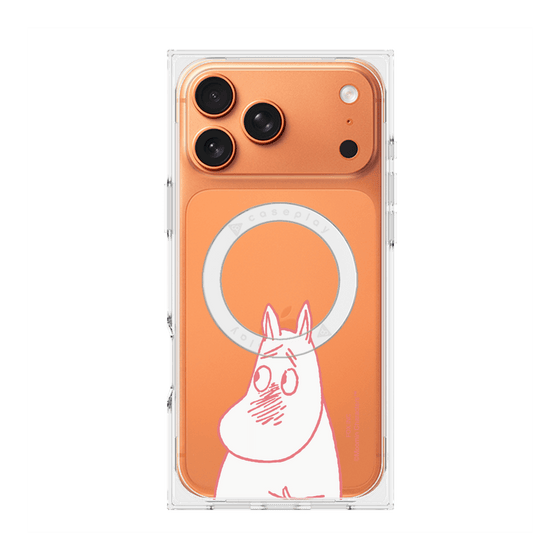 プレミアムスクエアケース with MagSafe［ MOOMIN - Blushing face ］