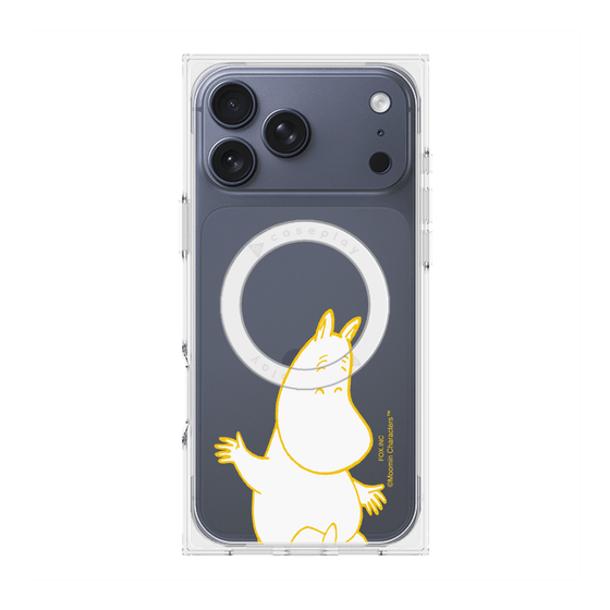 プレミアムスクエアケース with MagSafe［ MOOMIN - Happy face ］