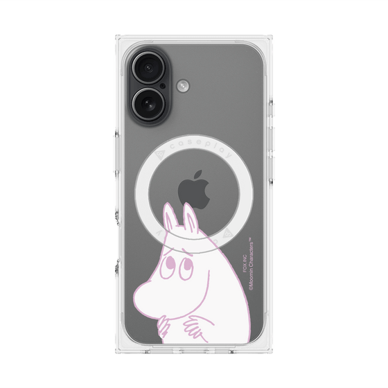 プレミアムスクエアケース with MagSafe［ MOOMIN - Fearful face ］
