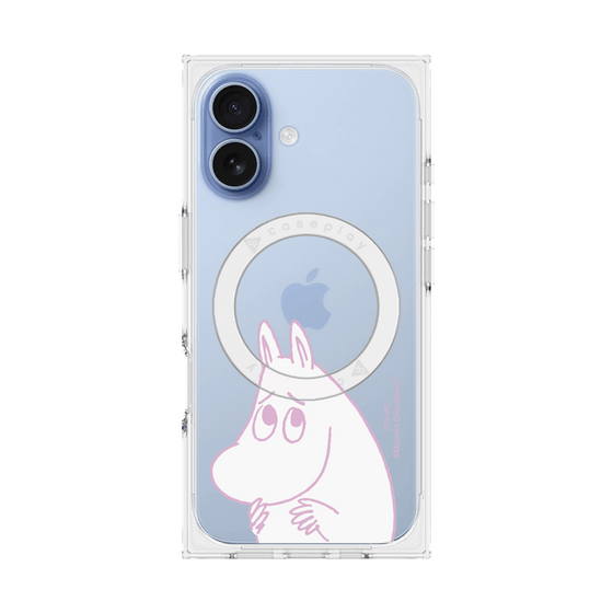 プレミアムスクエアケース with MagSafe［ MOOMIN - Fearful face ］