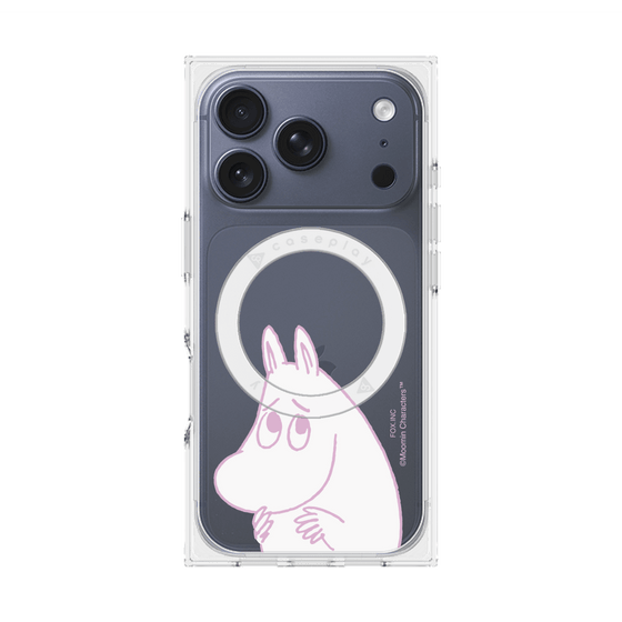 プレミアムスクエアケース with MagSafe［ MOOMIN - Fearful face ］