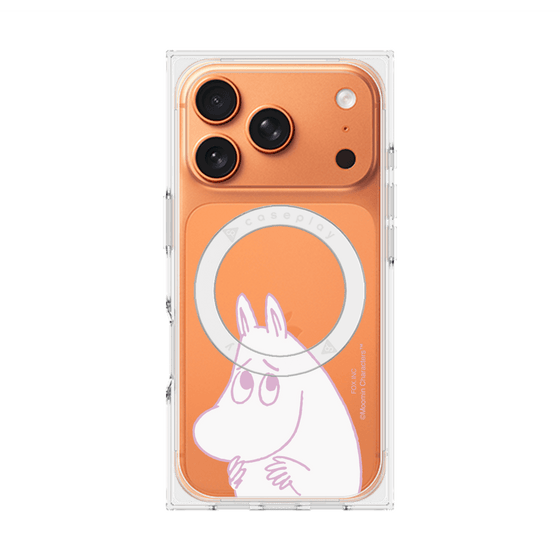 プレミアムスクエアケース with MagSafe［ MOOMIN - Fearful face ］