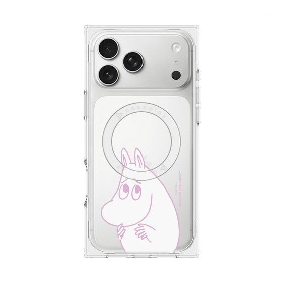 プレミアムスクエアケース with MagSafe［ MOOMIN - Fearful face ］