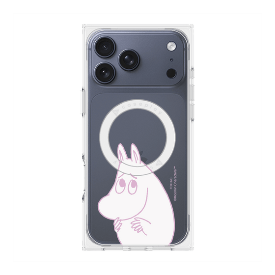 プレミアムスクエアケース with MagSafe［ MOOMIN - Fearful face ］