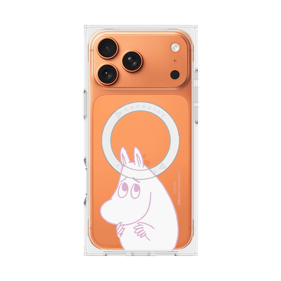 プレミアムスクエアケース with MagSafe［ MOOMIN - Fearful face ］