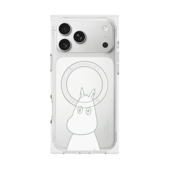 プレミアムスクエアケース with MagSafe［ MOOMIN - Troubled face ］