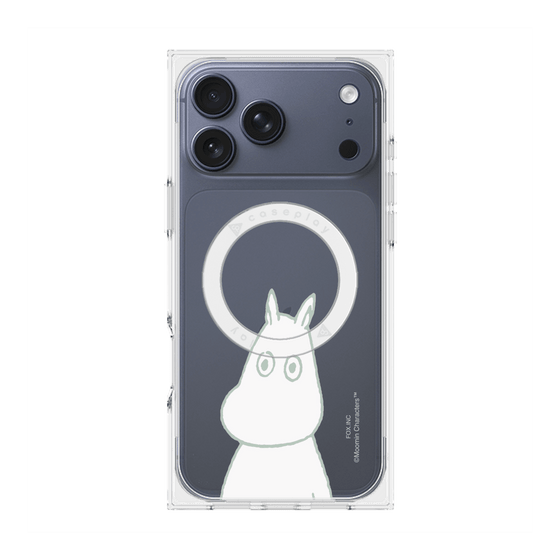プレミアムスクエアケース with MagSafe［ MOOMIN - Troubled face ］