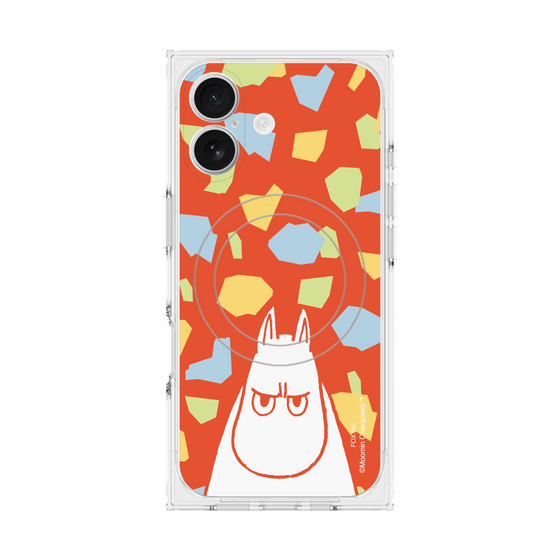プレミアムスクエアケース with MagSafe［ MOOMIN - Angry face - color ］
