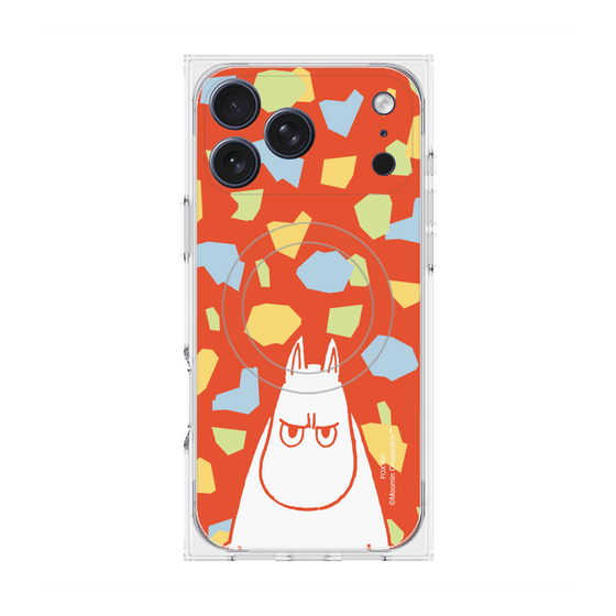 プレミアムスクエアケース with MagSafe［ MOOMIN - Angry face - color ］