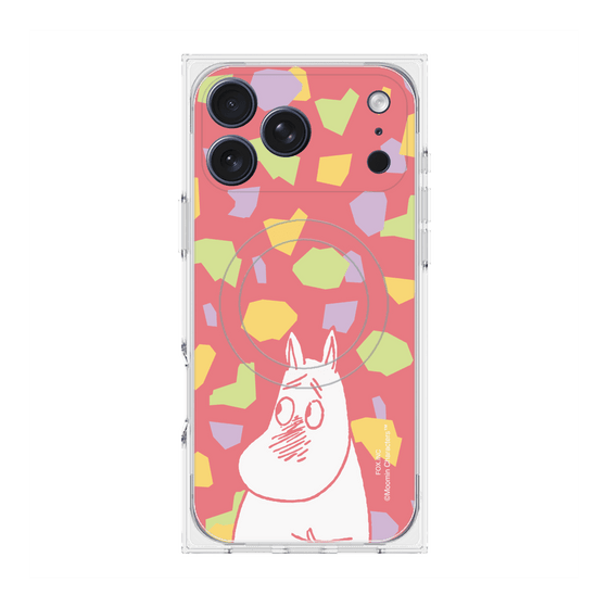 プレミアムスクエアケース with MagSafe［ MOOMIN - Blushing face - color ］