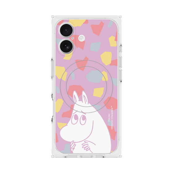 プレミアムスクエアケース with MagSafe［ MOOMIN - Fearful face - color ］