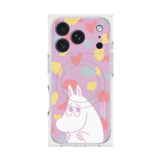 プレミアムスクエアケース with MagSafe［ MOOMIN - Fearful face - color ］