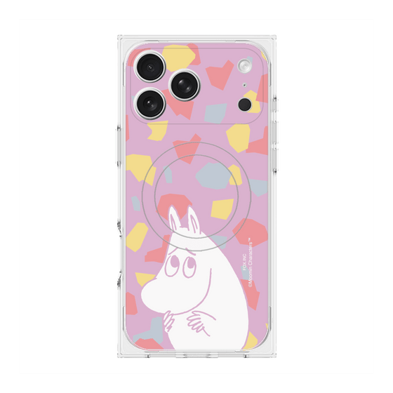 プレミアムスクエアケース with MagSafe［ MOOMIN - Fearful face - color ］