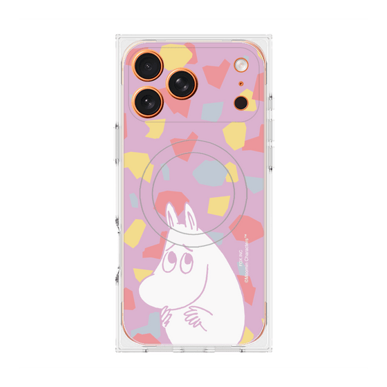 プレミアムスクエアケース with MagSafe［ MOOMIN - Fearful face - color ］
