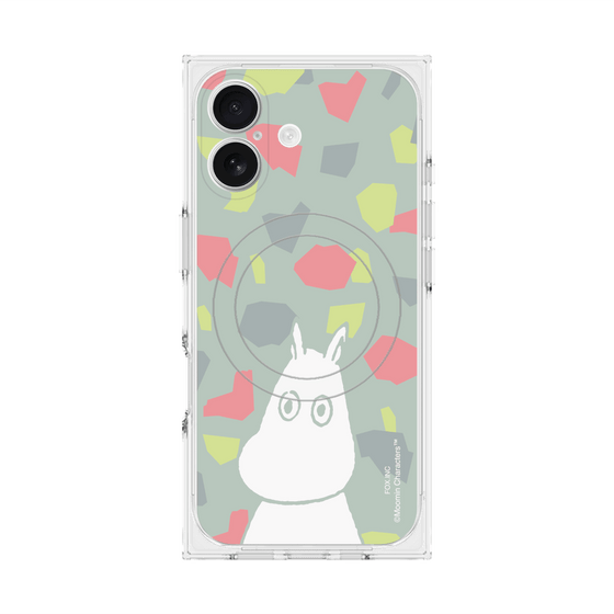 プレミアムスクエアケース with MagSafe［ MOOMIN - Troubled face - color ］