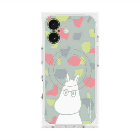 プレミアムスクエアケース with MagSafe［ MOOMIN - Troubled face - color ］