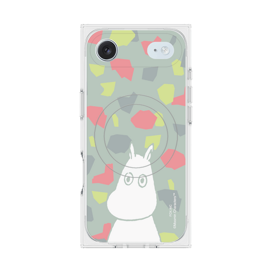 プレミアムスクエアケース with MagSafe［ MOOMIN - Troubled face - color ］