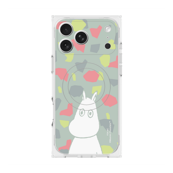 プレミアムスクエアケース with MagSafe［ MOOMIN - Troubled face - color ］