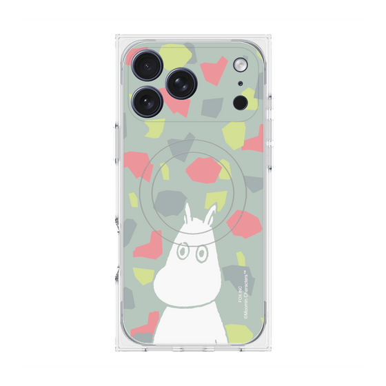 プレミアムスクエアケース with MagSafe［ MOOMIN - Troubled face - color ］