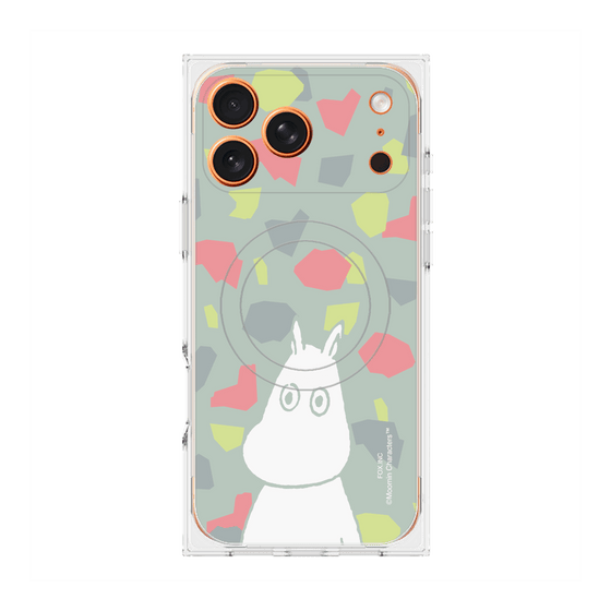 プレミアムスクエアケース with MagSafe［ MOOMIN - Troubled face - color ］